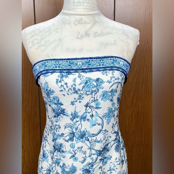 Alice and Olivia Strapless Mini Floral Dress size 10 - Picture 7 of 14